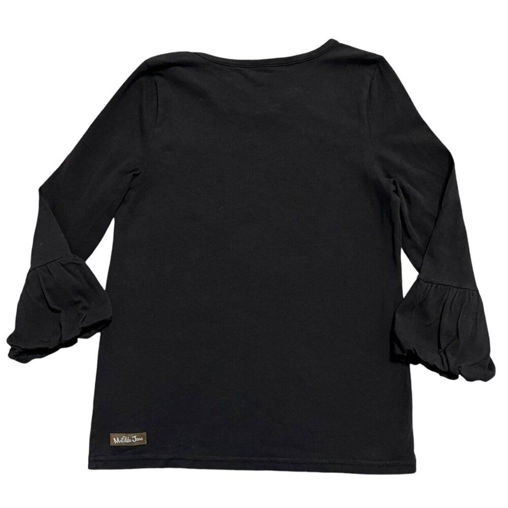 Matilda Jane 10Y Black Perfectly Paired Puffer Tee Shirt - Picture 2 of 4